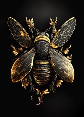 Black and Gold Bee