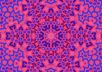 Pink blue Kaleidoscope 2