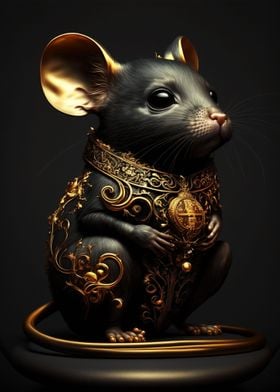 Black and Gold Mouse