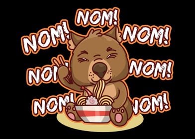 Wombat Eat Ramen