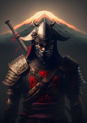 Samurai Warrior Mount Fuji