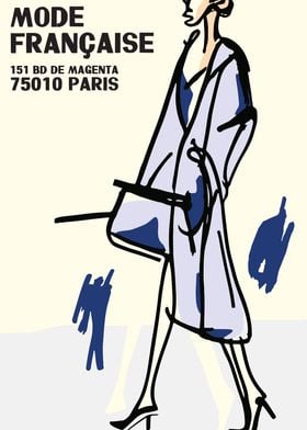 French Fashion Poster