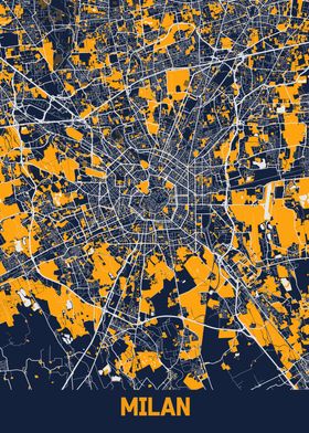 Milan City Map