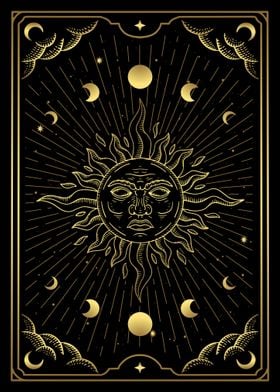 Tarot Sun between Moons