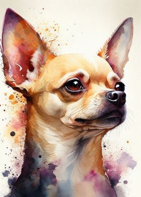 Chihuahua Watercolor