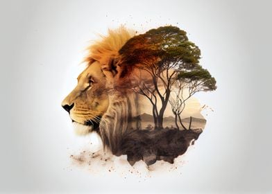 Lion in Africa 