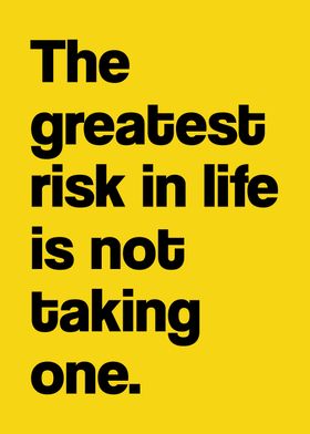 Take The Risk Quote