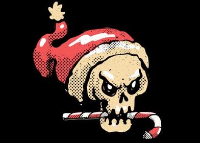 Santa Claus skull Xmas