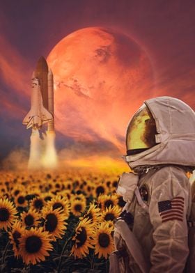 Astronaut Sunflower