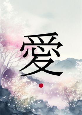 Love in Japanese Kanji