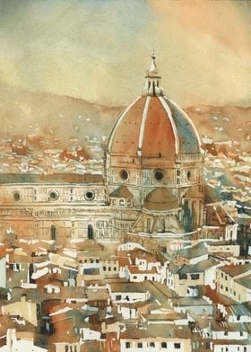 Florence cityscape art