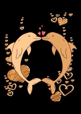 Dolphins in love marine li