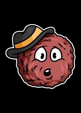 Food character Meat Ball