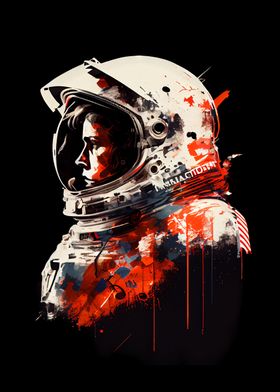 Astronaut In Deep Space