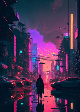 Walking through the city