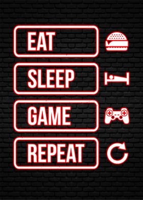 eat sleep game repeat