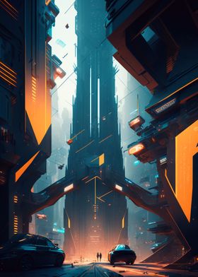 Cyberpunk city