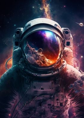 Posters Paintings - Pictures, Prints, Metal Astronaut Unique Online Displate | Shop