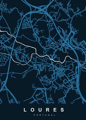 Map LOURES PORTUGAL