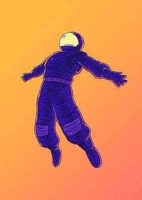 Astronaut Space Flying