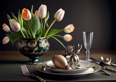 Easter table setting