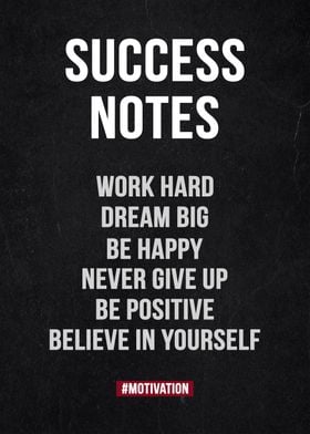 Success note