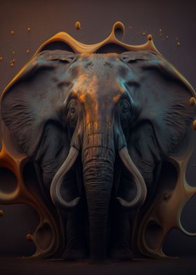 Elephant Abstract 
