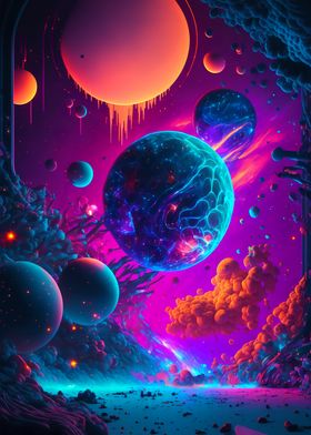 Surreal Space Landscape