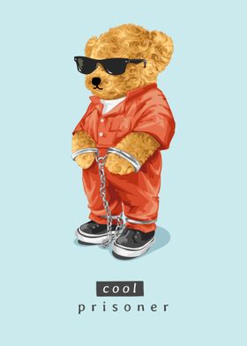 bear doll in sunglasses