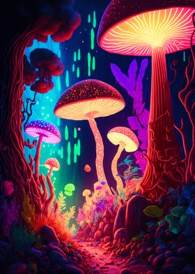Psychedelic Forest Art