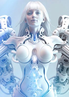 Female Android Robot
