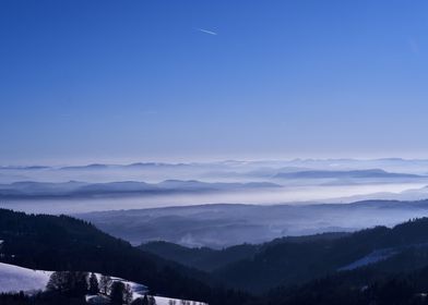 Beautiful blue landscapes