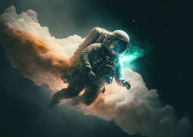 Astronaut smoke