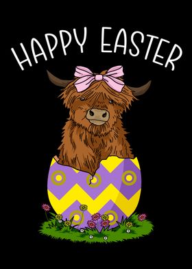 Easter Gift Highland Cow