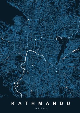 Map KATHMANDU NEPAL