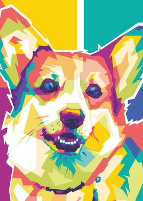 Beautifull Dog Popart