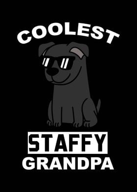 Staffy Dog Grandpa