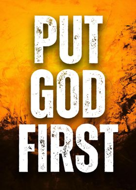 Put God First Christian