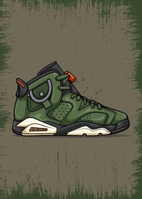 Green Army Shoe