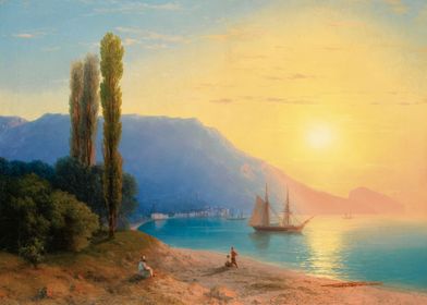 Sunset over Yalta 