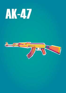 AK 47 Pop art Style