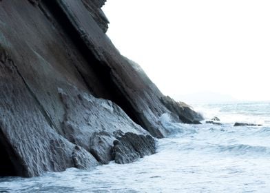 Sea Cliffs and Waves