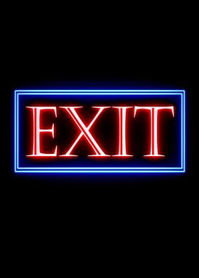 exit neon sign