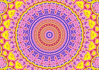 Rainbow hippie Kaleidocope