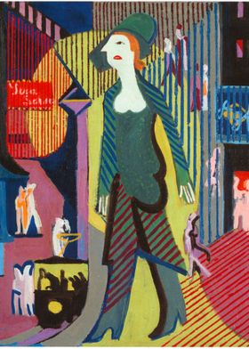 woman walking 1929