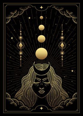 Tarot moon goddess