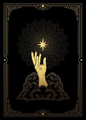 Tarot the glowing star