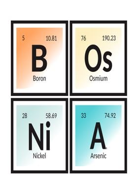 Bosnia Periodic Table