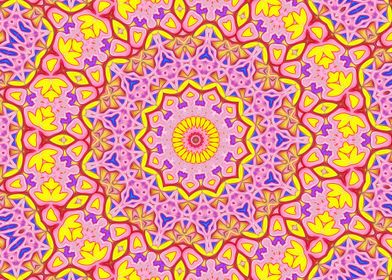 FLoral rainbow Kaleidocope