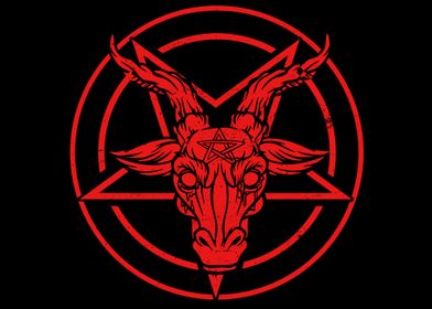 Satanic goat  pentagram